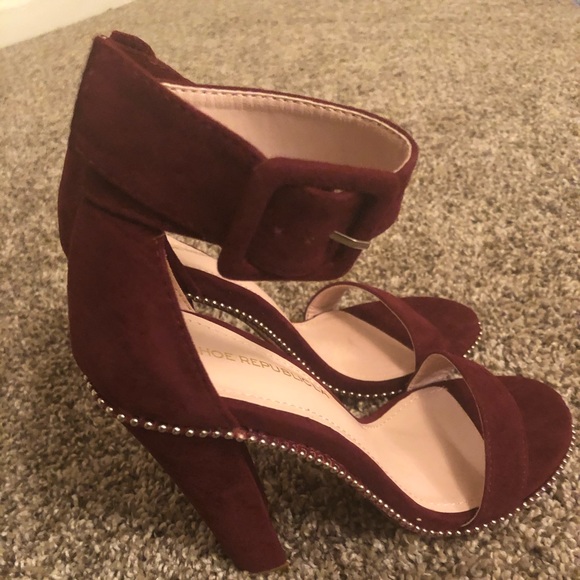 Ankle strap rhinestone heels - Picture 2 of 4